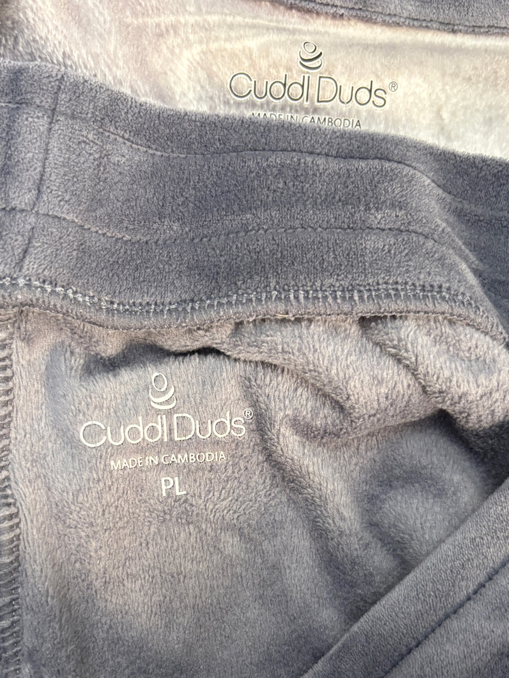 Cuddl Duds Pajamas Loungewear Marble Ultra Plush Soft Velvet Like Petite Large - Picture 14 of 16